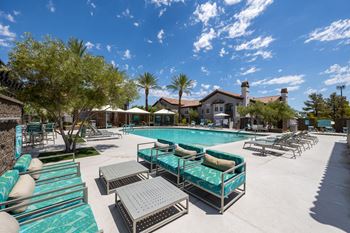 Relaxing swimming pool